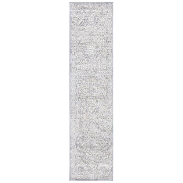 Safavieh 2 x 8 ft. Brentwood Runner Rug Light Grey & Ivory BNT832F-28 - main